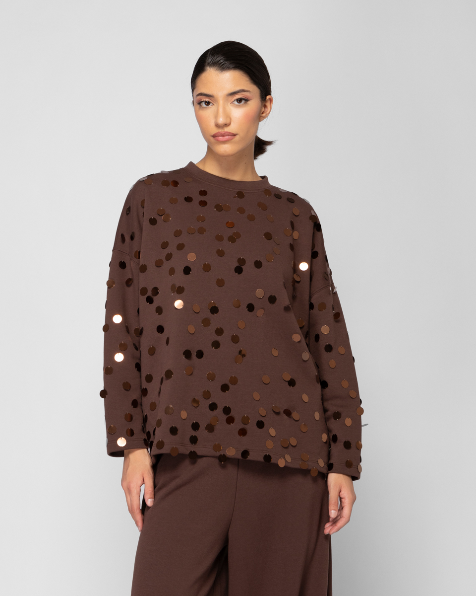 Φούτερ μπλούζα Sequins